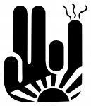 Shocker Stink Finger Sticker