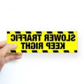 slower traffic keep right funny bumper sticker