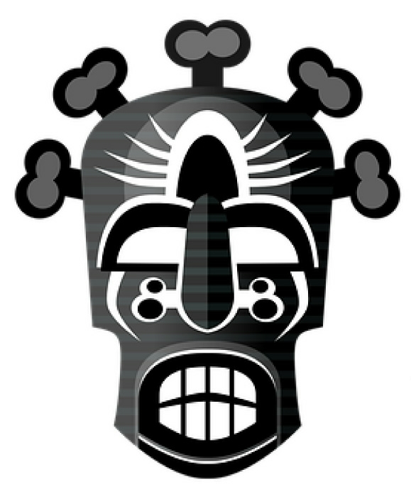 0 African Color Mask Sticker Africa Decal 1