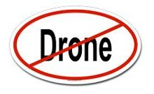 Anti Drone Oval Bumper Sticker
