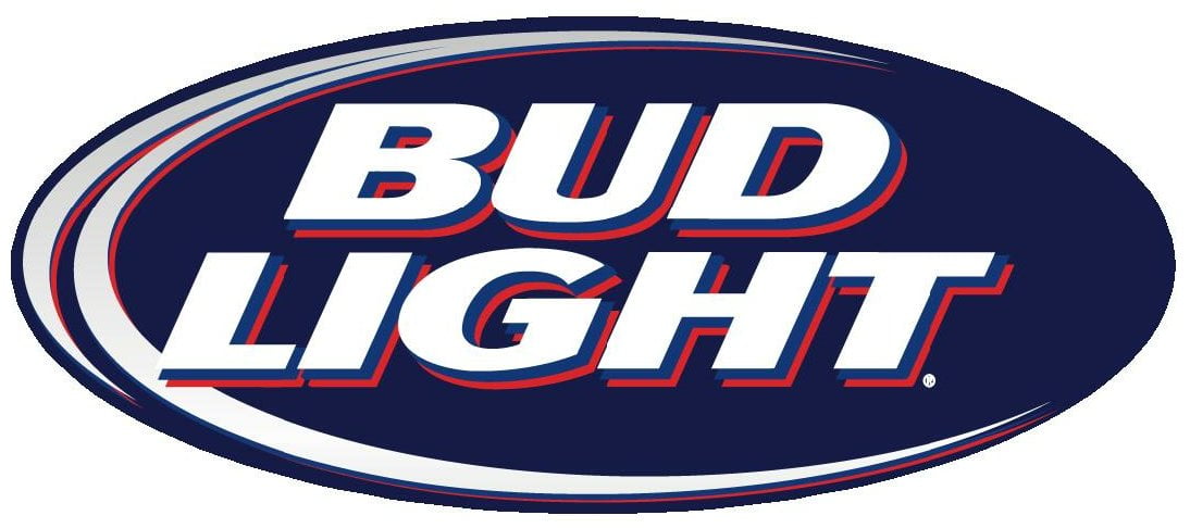 Bud Light Oval Decal Blue
