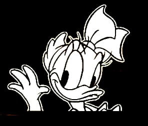 DAISY DUCK Wave Decal Sticker