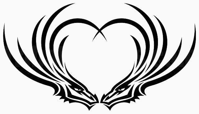 Dragon Die Cut  Animal Tribal Decals  41