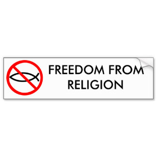 freedom from religion bumper sticker