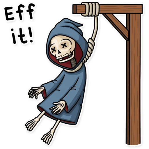 friendly death_grim reaper sticker 13