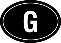 Gabon Oval Sticker