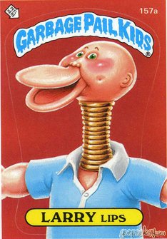 LARRY Lips Funny Decal Name Sticker