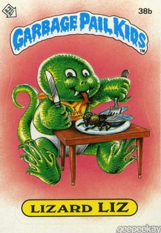 Lizard LIZ Funny Decal Name Sticker