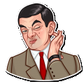 mr bean show funny car sticker 9