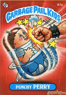 Punchy PERRY Funny Decal Name Sticker