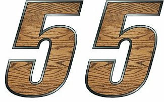 Two Digit - WOODGRAIN Race Number Kit