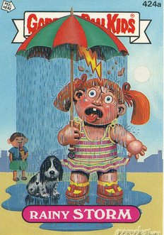 Rainy STORM Funny Decal Name Sticker