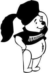 Diecut Pooh Stickers 06