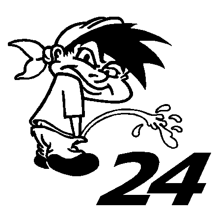 Pee-on #24 Decal
