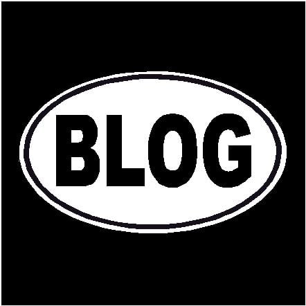 Blog Oval Decal