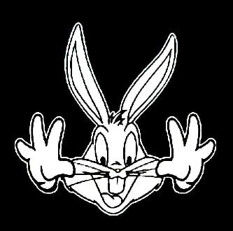 BUGS PEEKING Decal Sticker