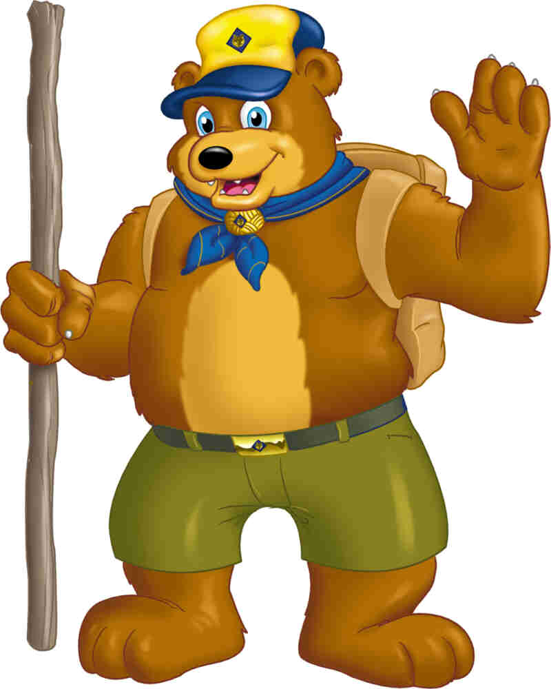 cub scout BEAR character sticker