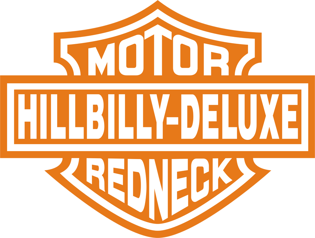 hillbilly deluxe redneck sticker