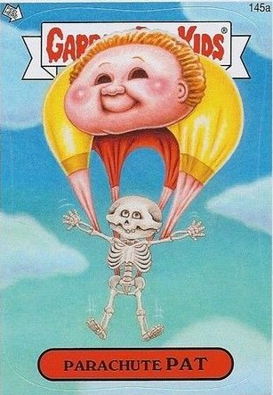 Parachute PAT Funny Decal Name Sticker