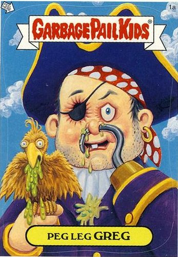 Peg Leg GREG Funny Decal Name Sticker