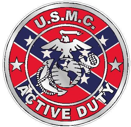 ACTIVE DUTY MILITARY FILLS flag rebel