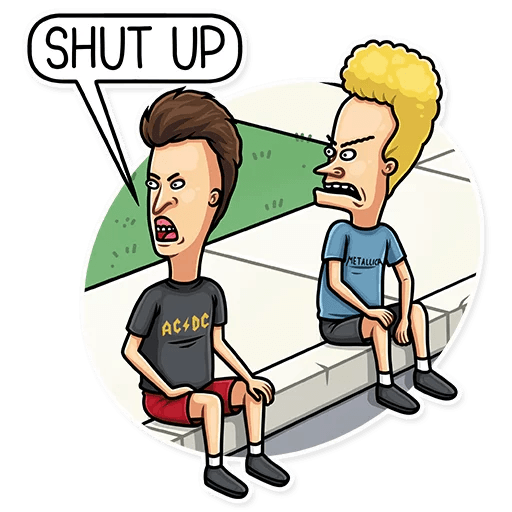 beavis and butthead mtv funny cartoon sticker_6