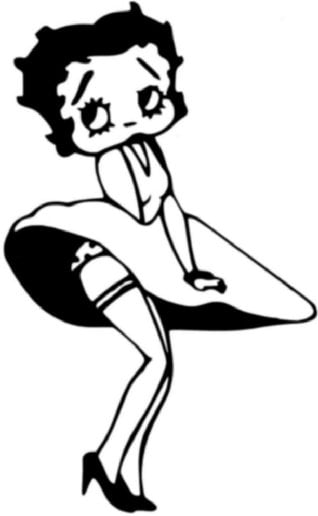 Betty Boop Dance Decal