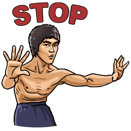 bruce dragon lee celebrity sticker_2