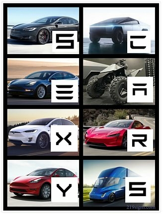 CYBERTRUCK PHOTO STICKER 28