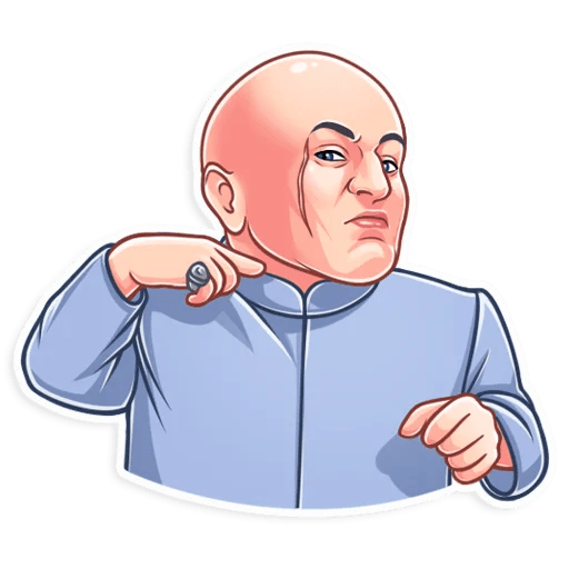 dr evil funny tv show sticker 13