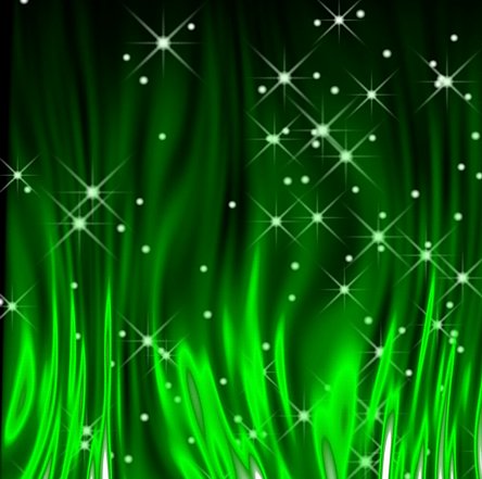 Flames Green Vinyl Sheet