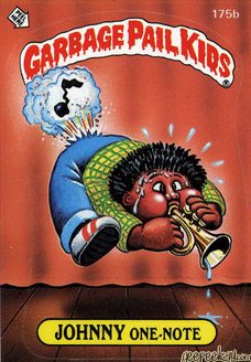 JOHNNY One Note Funny Decal Name Sticker