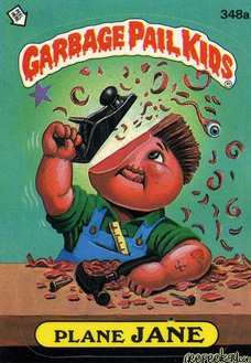 Plane JANE Funny Decal Name Sticker