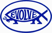 Fish Decal Evolve Fish Oval