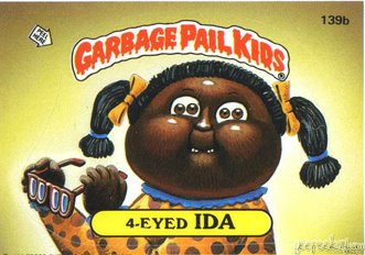 4 Eyed IDA Funny Sticker Name Decal