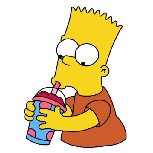 bart-simpson-SLURPEE Sticker