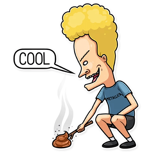 beavis and butthead mtv funny cartoon sticker_18