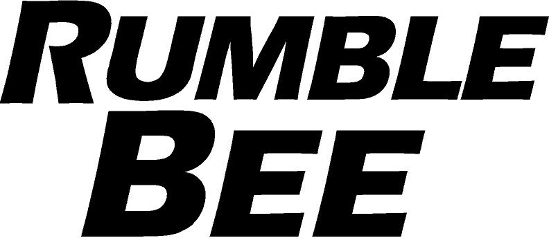 DODGE RUMBLE BEE TEXT DIE CUT LOGO DECAL