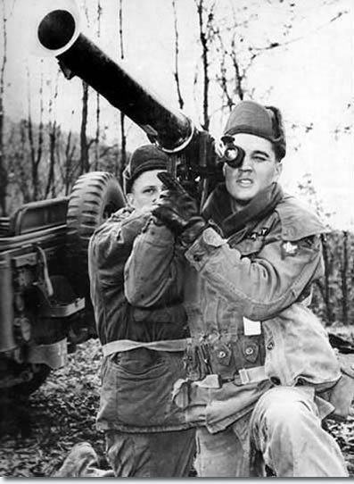 Elvis in the Army Sticker 1