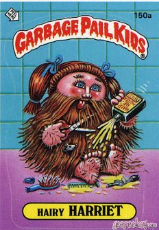 Hairy HARRIET Funny Sticker Name Decal