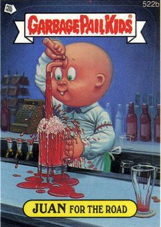 JUAN For The Road Funny Decal Name Sticker