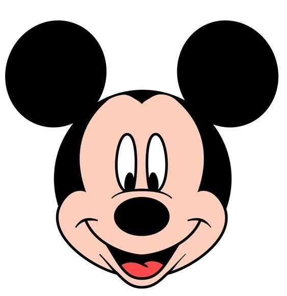 MICKEY MOUSE HEAD COLOR DISNEY CARTOON DECAL