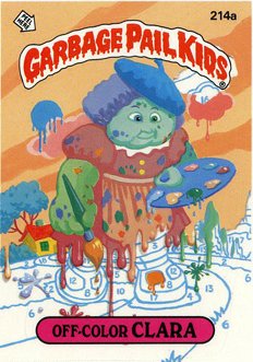 Off Color CLARA Funny Decal Name Sticker