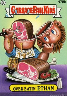 Over Eatin ETHAN Funny Decal Name Sticker