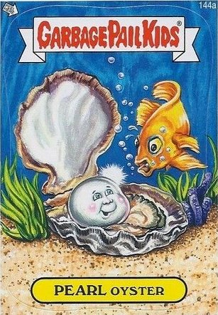 PEARL Oyster Funny Decal Name Sticker