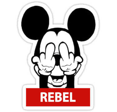 REBEL MICKEY STICKER