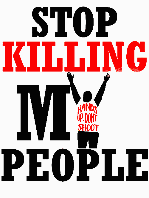 1 Stop Killing My People BUMPER STICKER