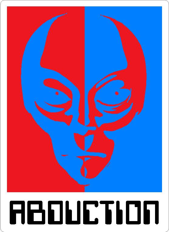 ALIEN ABDUCTION STICKER