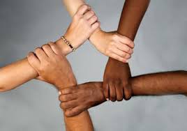 anti racism hands sticker