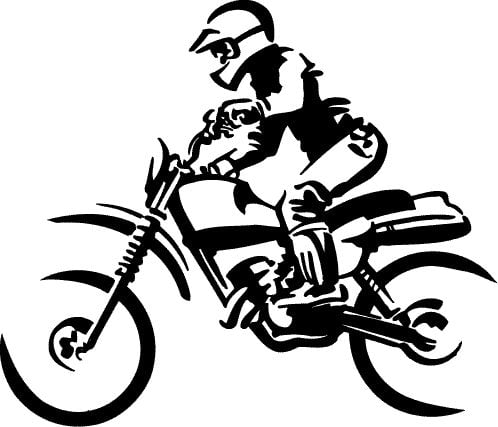Dirt Bike Die Cut Decal 33
